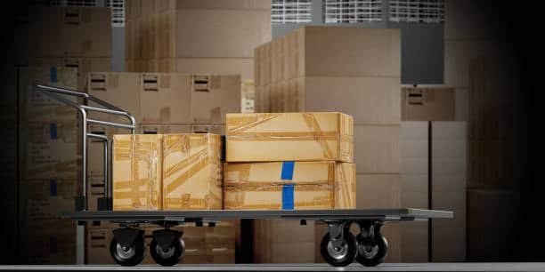 “Cart carrying shipping cartons for handling and storage costs in CFS charges”